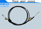 Czarny kabel hamulca postojowego, części hamulcowe Isuzu do CXZ81K / 10PE1 1799963430